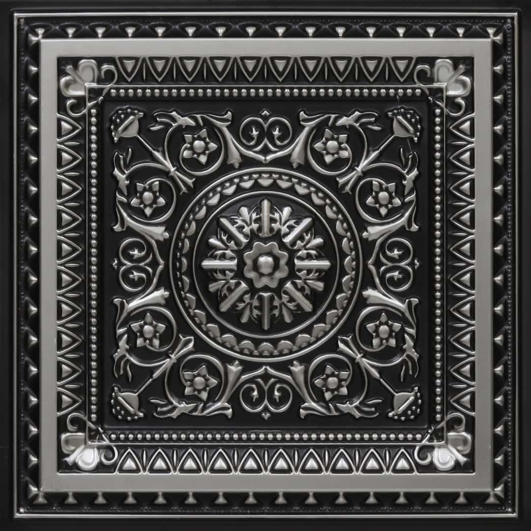 Rajwada Design Antique Silver Color 3d Ceiling Panel