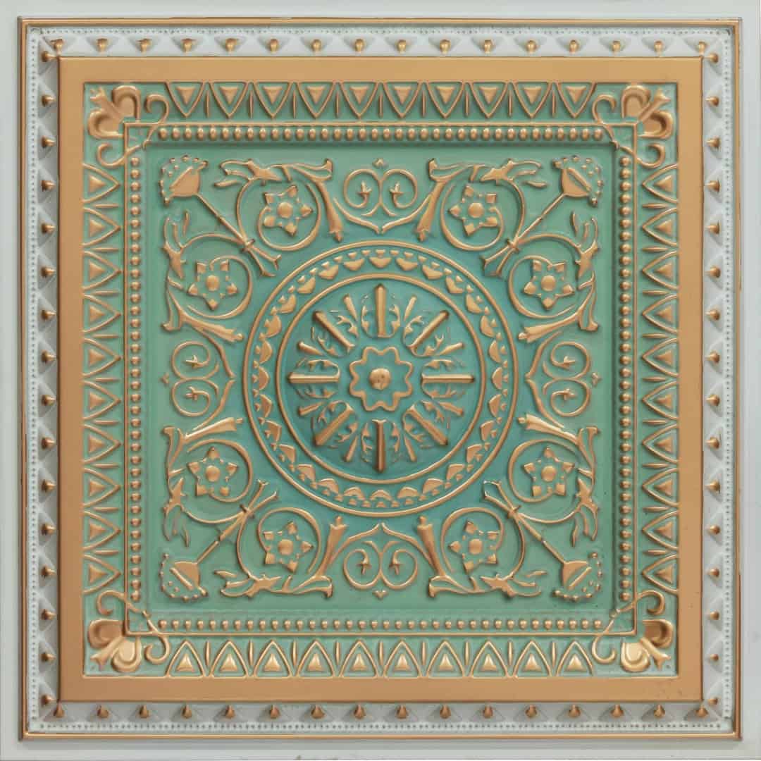 Rajwada Design Arabian Green Color 3d Ceiling Panel