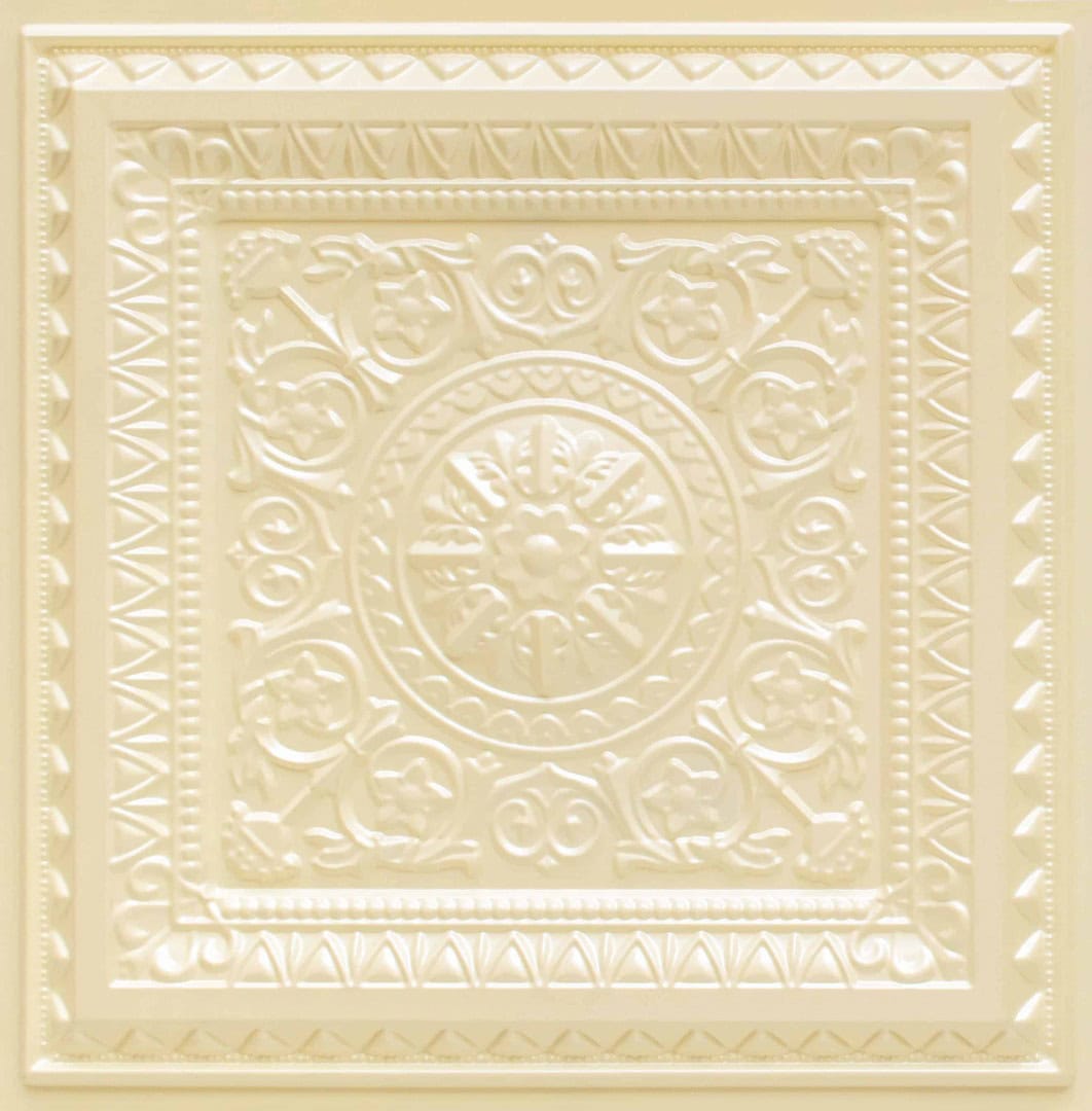 Rajwada Design Cream Pearl Color 3d Ceiling Panel