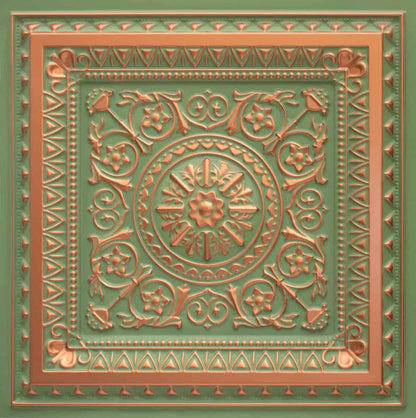 Rajwada Design Patina Copper Color 3d Ceiling Panel