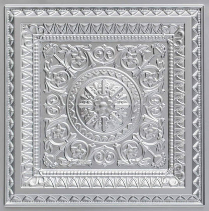 Rajwada Design Silver Color 3d Ceiling Panel
