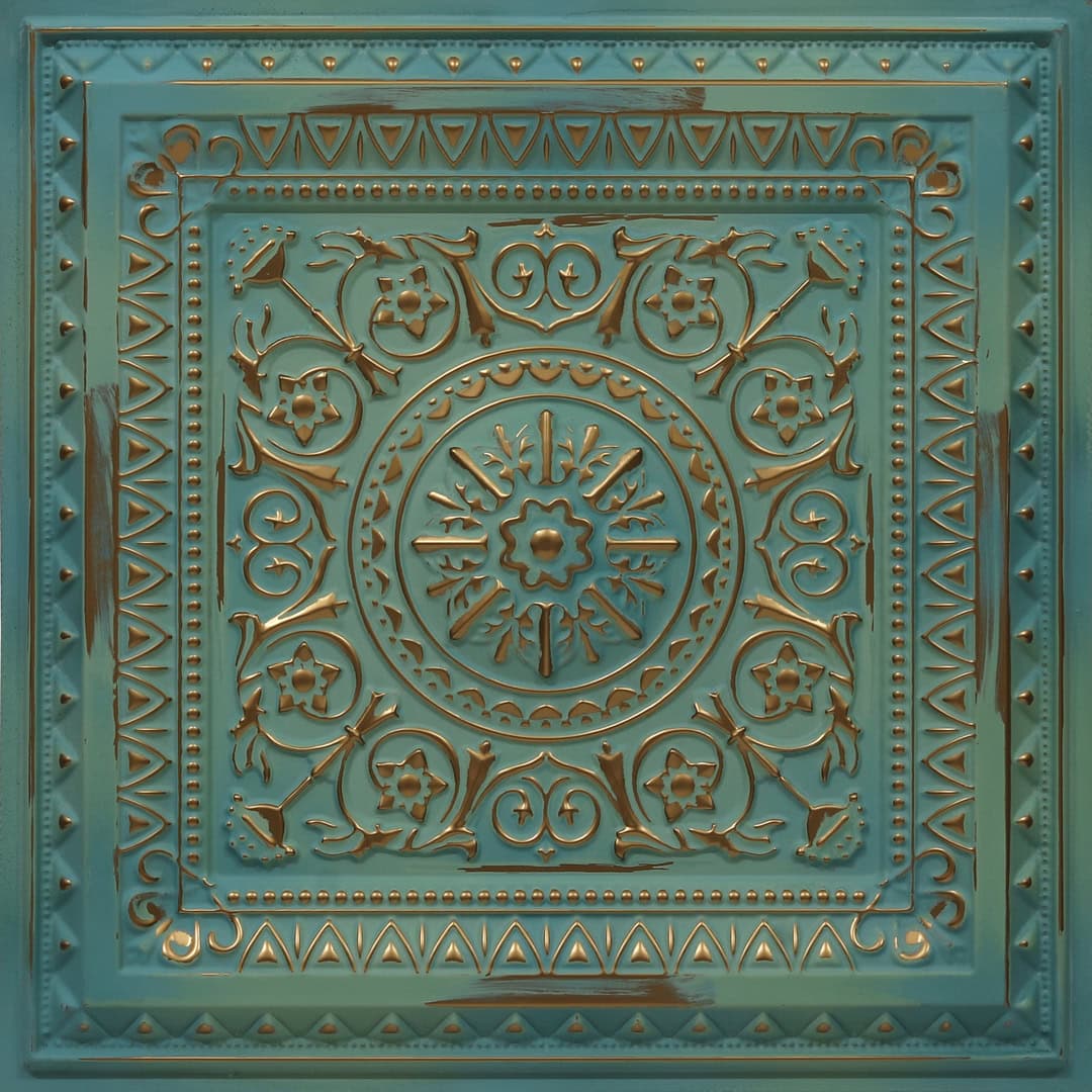 Rajwada Design Vintage Tin Color 3d Ceiling Panel