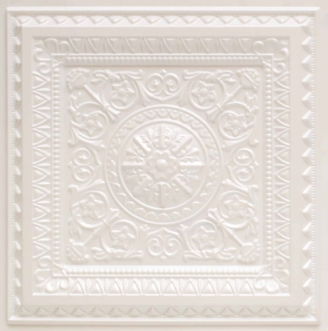 Rajwada Design White Pearl Color 3d Ceiling Panel