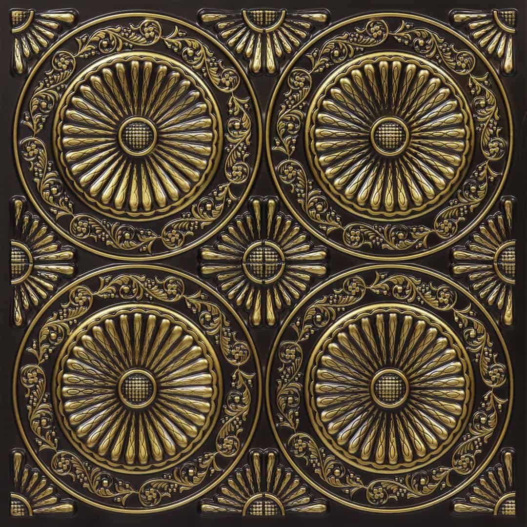 Modern PVC False Ceiling - 60x60 cm Radial Design