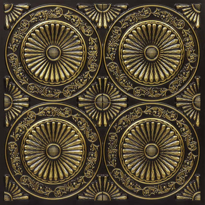 Modern PVC False Ceiling - 60x60 cm Radial Design