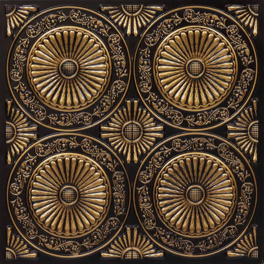 Modern PVC False Ceiling - 60x60 cm Radial Design