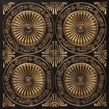 Modern PVC False Ceiling - 60x60 cm Radial Design