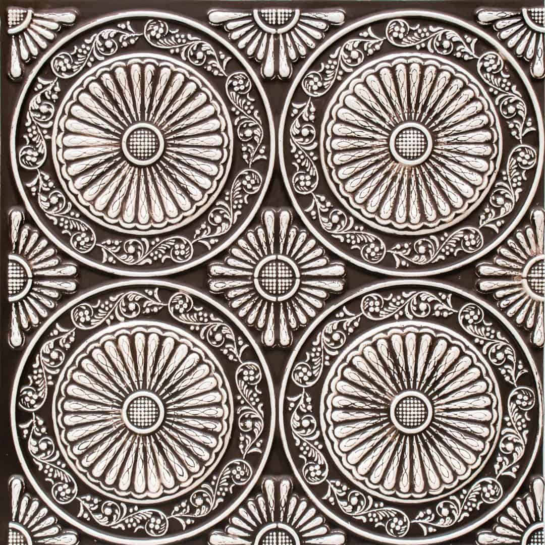 Modern PVC False Ceiling - 60x60 cm Radial Design