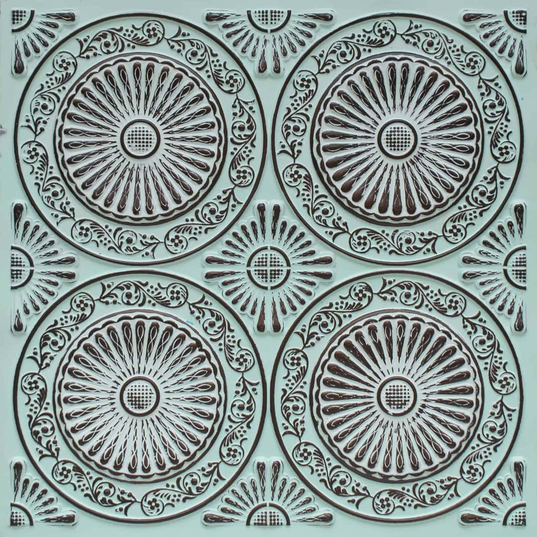 Modern PVC False Ceiling - 60x60 cm Radial Design