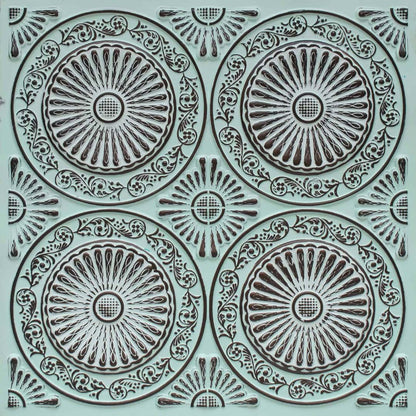 Modern PVC False Ceiling - 60x60 cm Radial Design