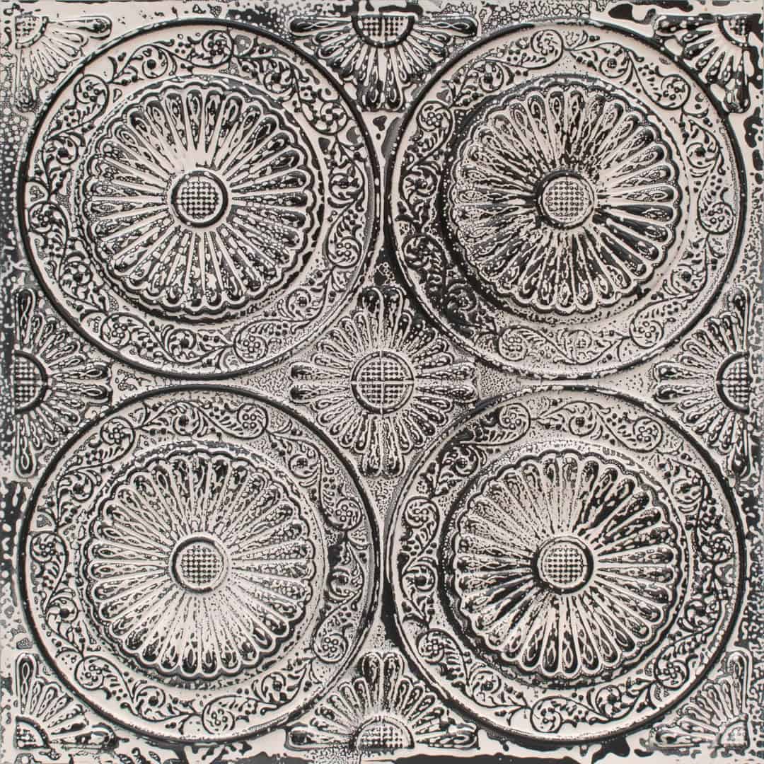 Modern PVC False Ceiling - 60x60 cm Radial Design