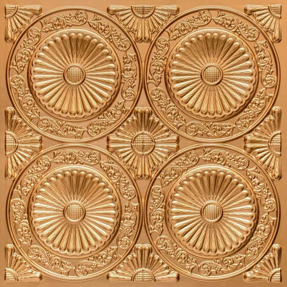Modern PVC False Ceiling - 60x60 cm Radial Design