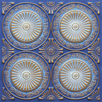 Modern PVC False Ceiling - 60x60 cm Radial Design