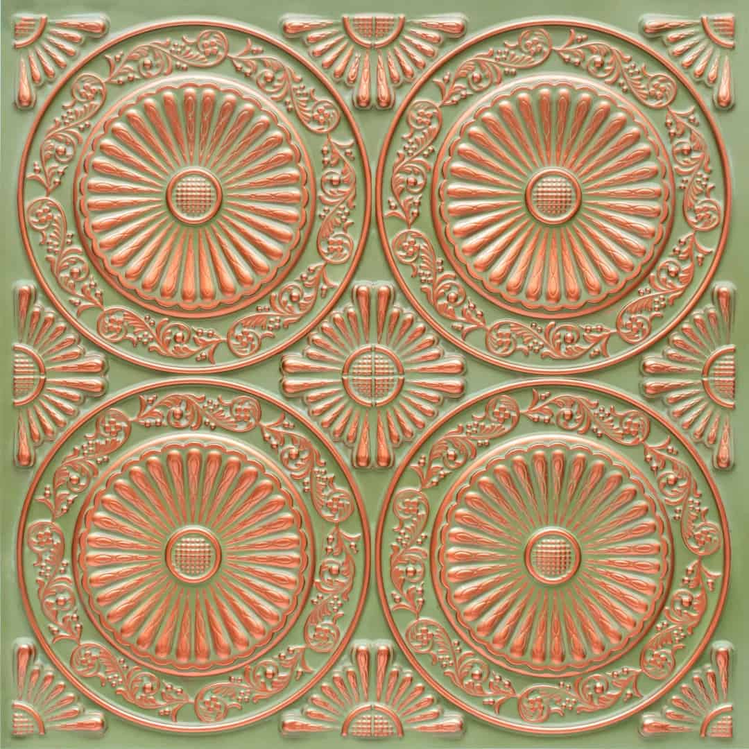 Modern PVC False Ceiling - 60x60 cm Radial Design