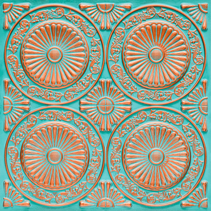 Modern PVC False Ceiling - 60x60 cm Radial Design