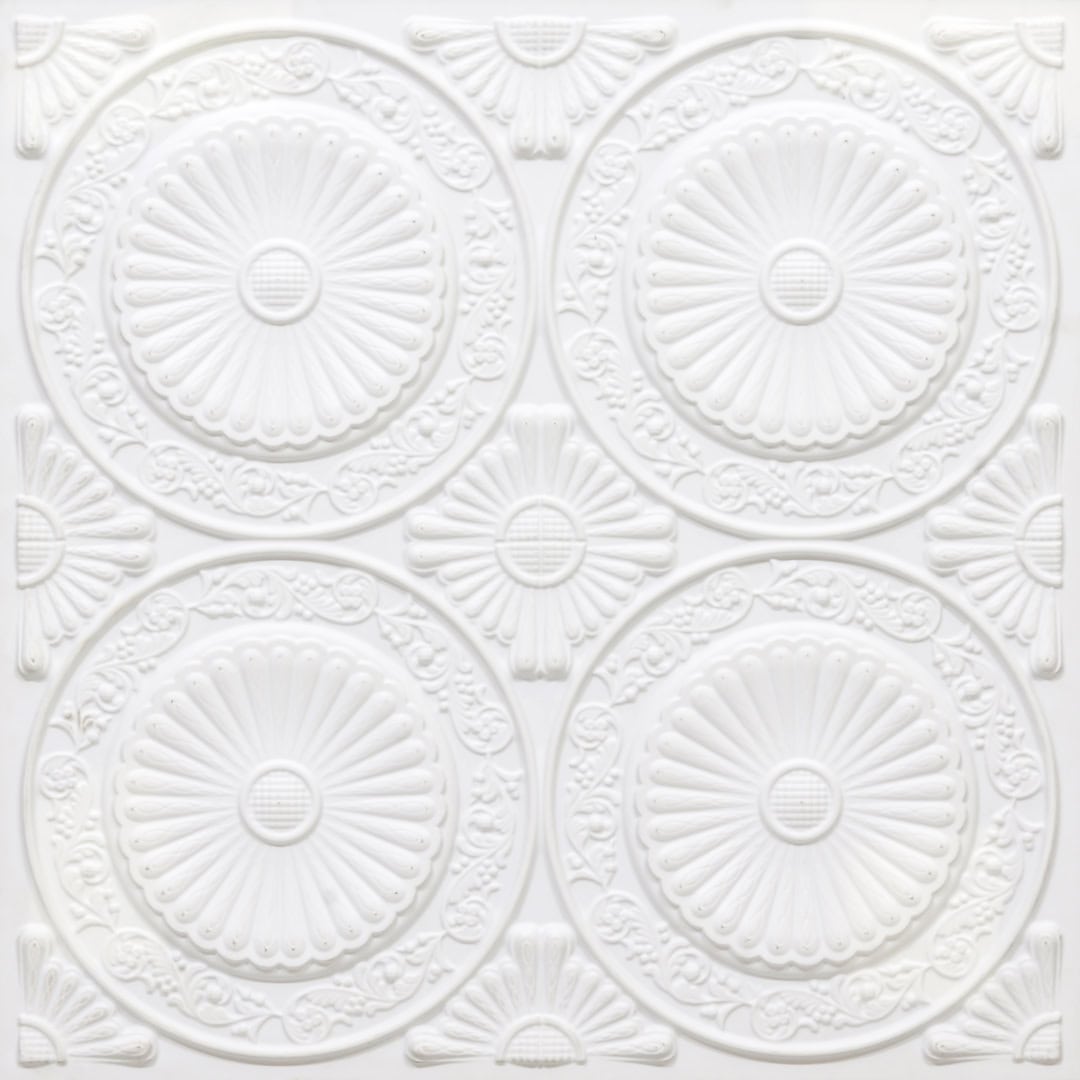 Modern PVC False Ceiling - 60x60 cm Radial Design