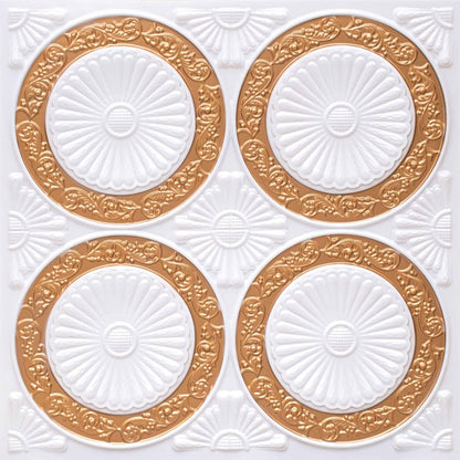 Modern PVC False Ceiling - 60x60 cm Radial Design