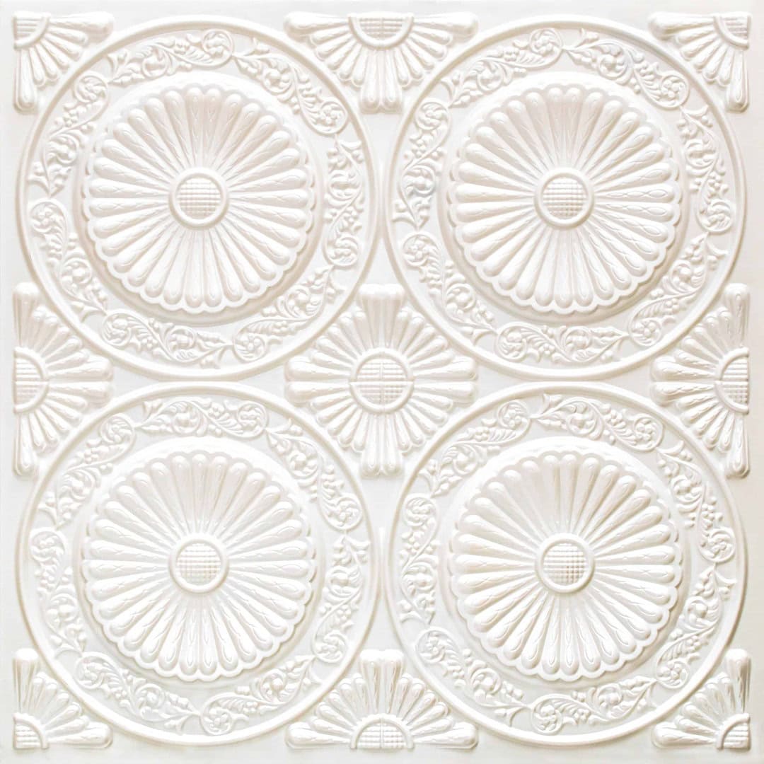 Modern PVC False Ceiling - 60x60 cm Radial Design
