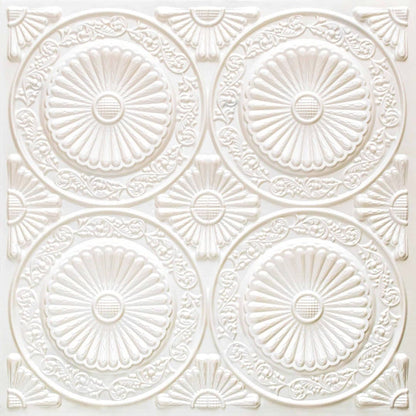 Modern PVC False Ceiling - 60x60 cm Radial Design
