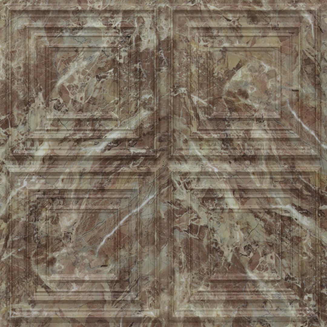 Modern PVC False Ceiling - 60x60 cm Square Design
