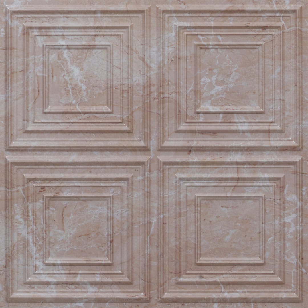 Modern PVC False Ceiling - 60x60 cm Square Design