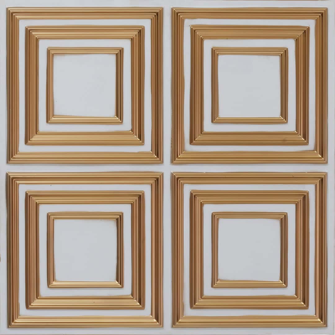 Modern PVC False Ceiling - 60x60 cm Square Design