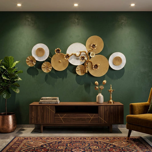 Metal Wall Art - Size 119X49X3 cm| Dry Tree