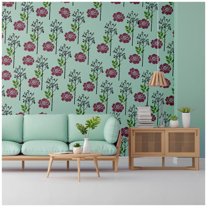 wall stencil designs for hall