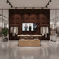 Walnut Wood 3D Wall Panels Stripe Design