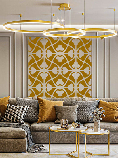 Wall art stencil for modern home decor ideas
