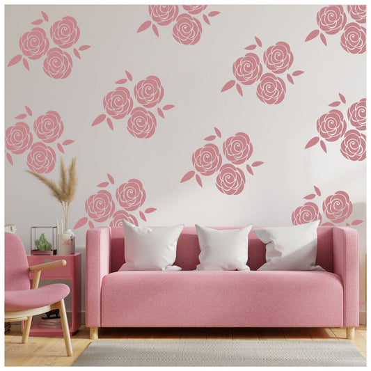 Roses Wall Stencil (KHS433)