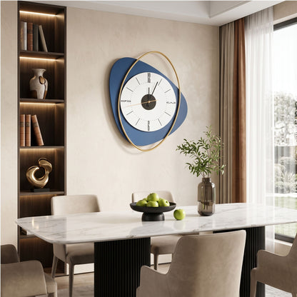 Relife Metal Wall Clock Antique Decorative Size- 51X41 cm | Curve triangle