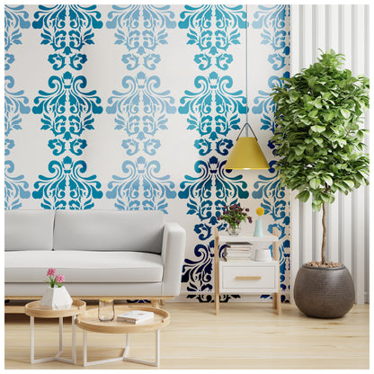 Wall art stencil for modern home decor ideas