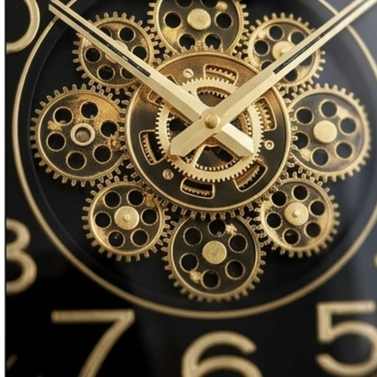 Classic Wall Clock Decorative Size-33 cm | Golden Black