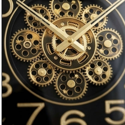 Classic Wall Clock Decorative Size-33 cm | Golden Black