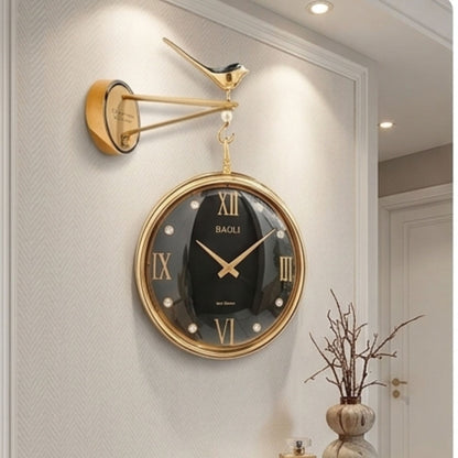 Classic Wall Clock Decorative Size-30 cm | Gold Black