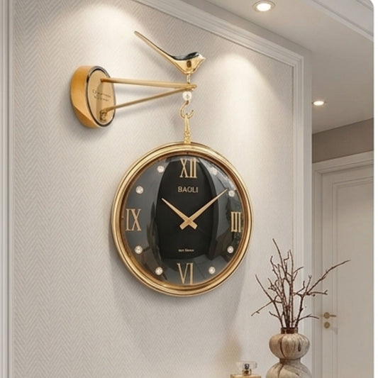 Classic Wall Clock Decorative Size-30 cm | Gold Black