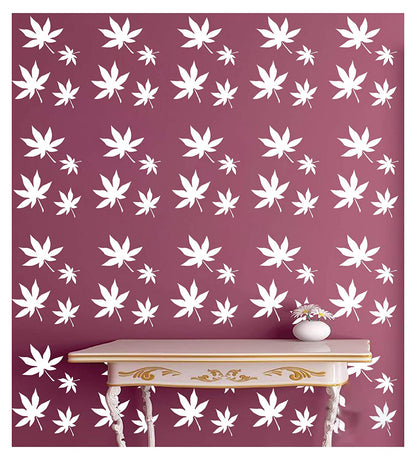 lotus wall stencil