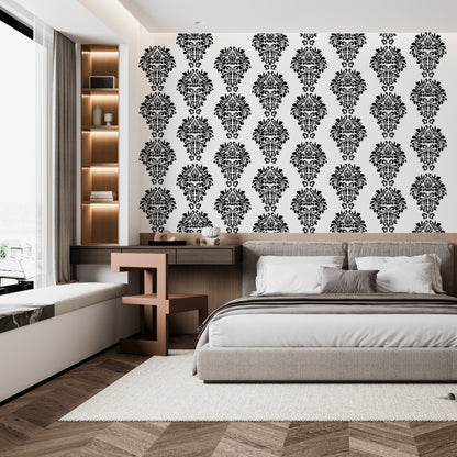 Wall art stencil for modern home decor ideas