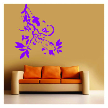 Reusable flower design stencil for DIY home décor