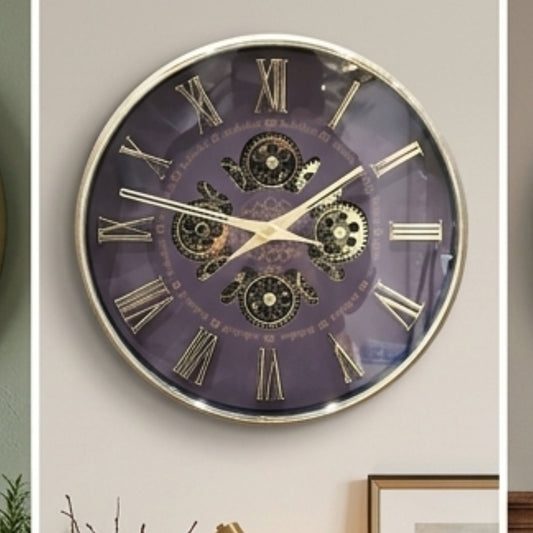Classic Wall Clock Decorative Size-33 cm | Golden Coffee