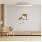 Dolphin Fish Wall Design Stencil (KHSNT140)-40X60 cm