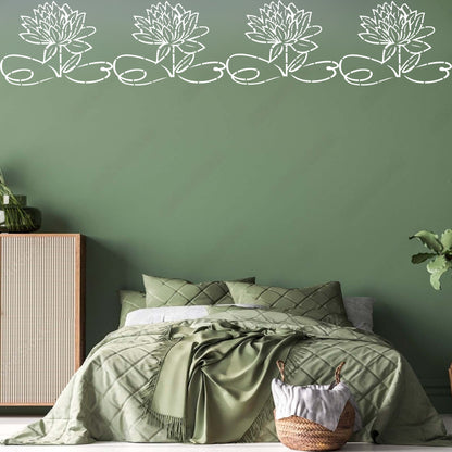 leaf stencil for wall painting home