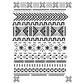 Mudcloth Revival Stencil for Wall Painting (KDMD1496)