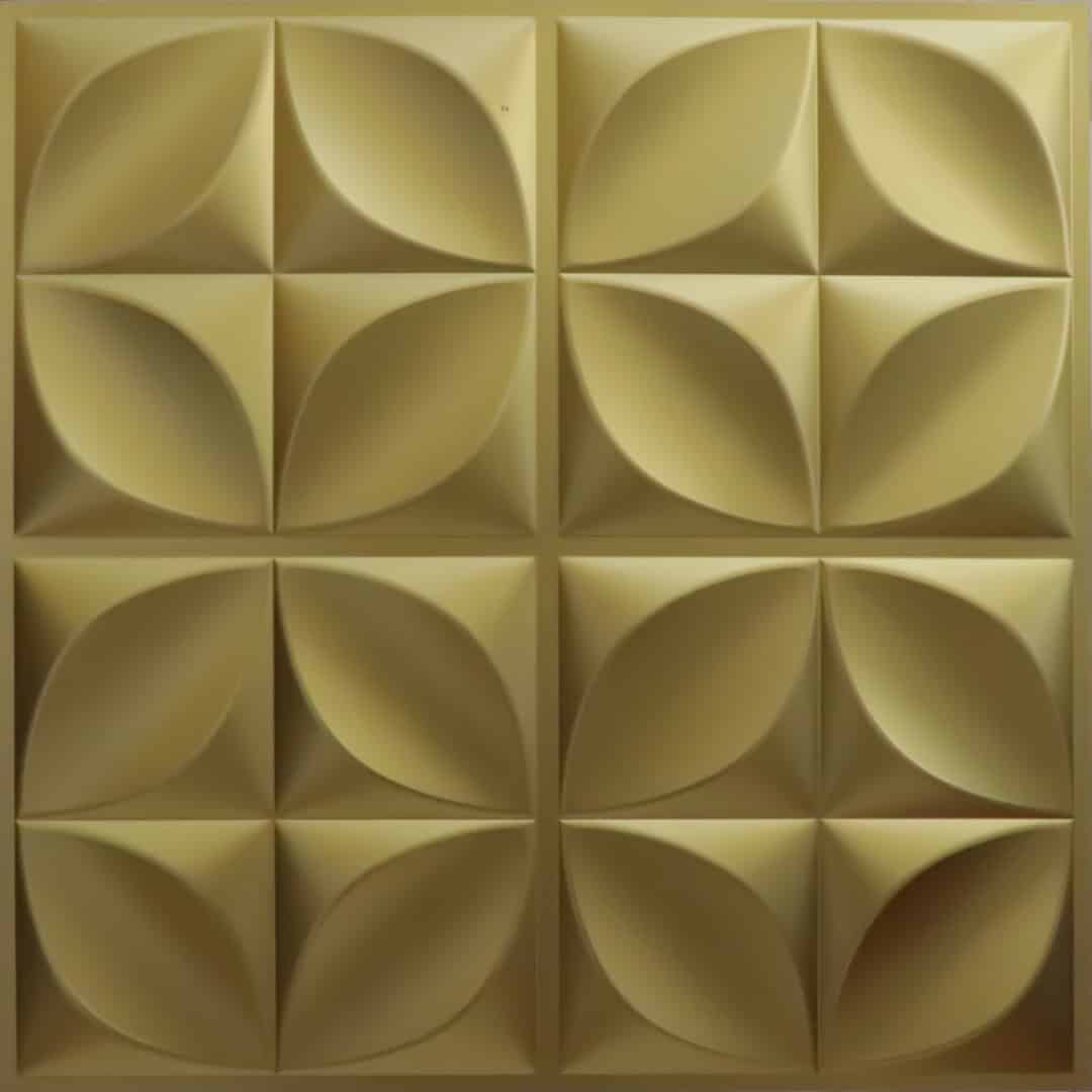 Brass Flower Design PVC Ceiling Panel