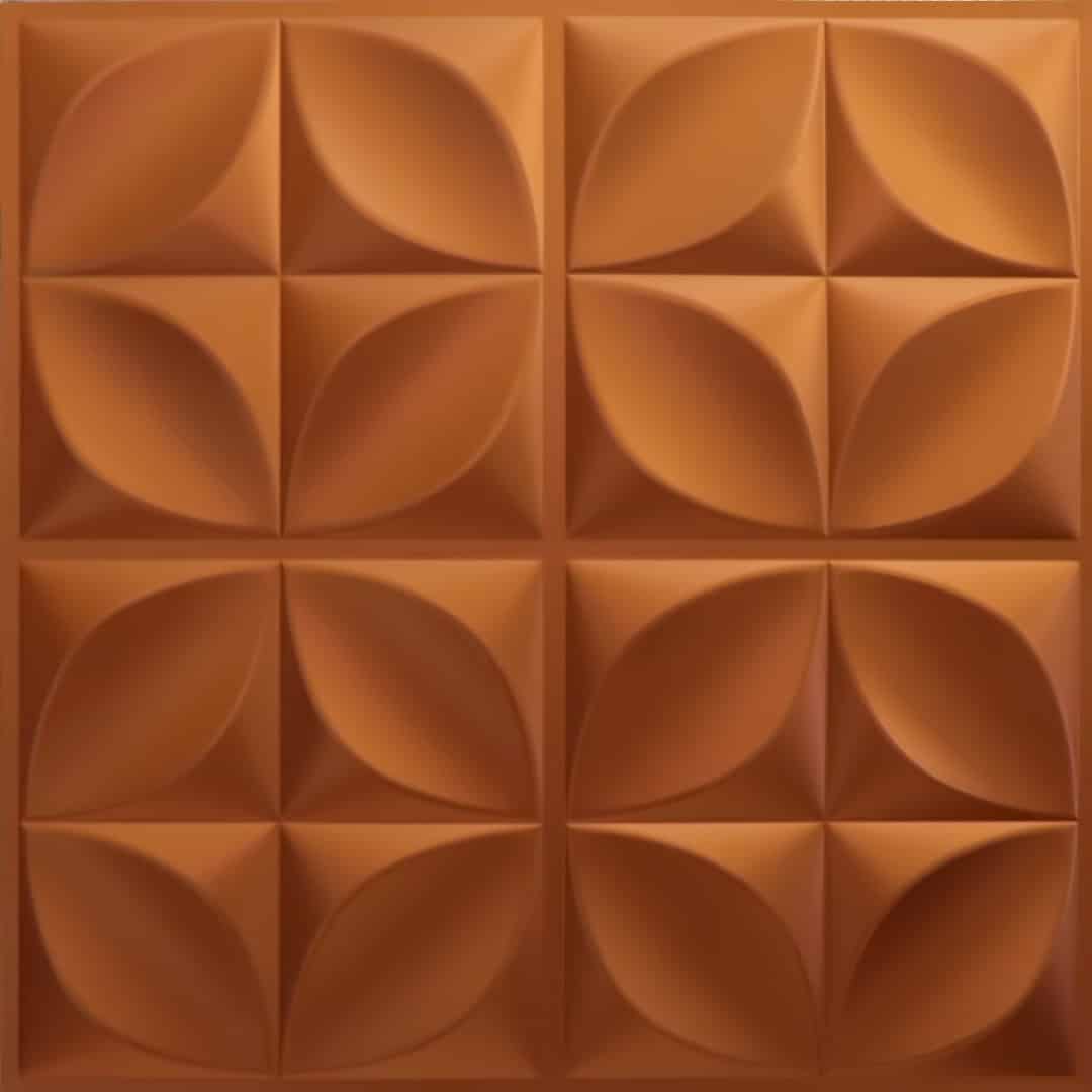 Copper Flower Design PVC Ceiling Panel