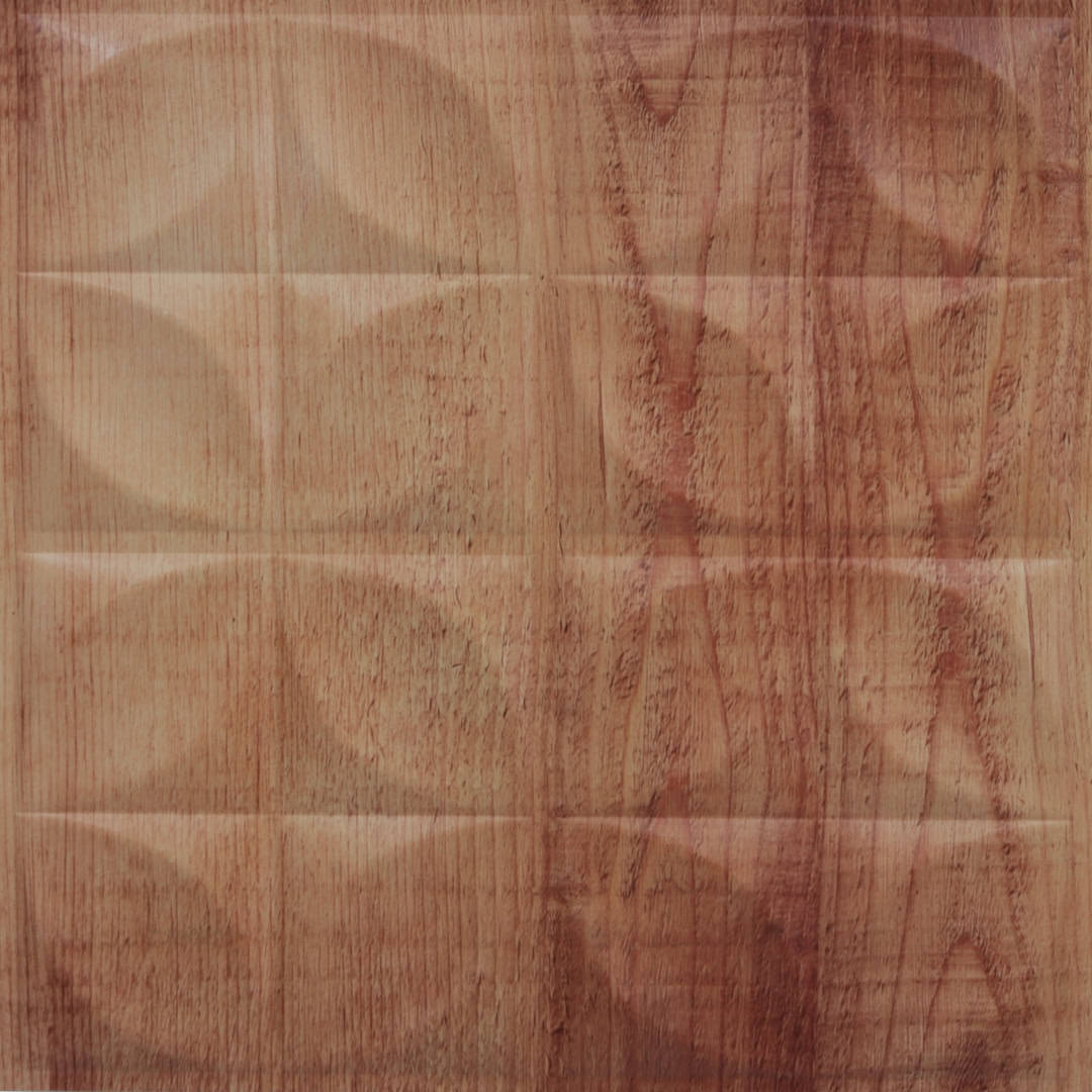Danish Teak Flower Design PVC Ceiling Panel