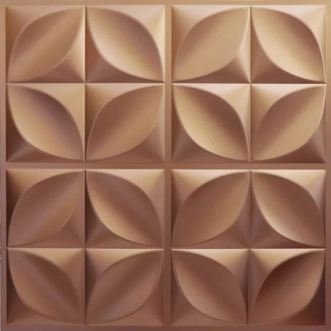 Gold Flower Design PVC Ceiling Panel 