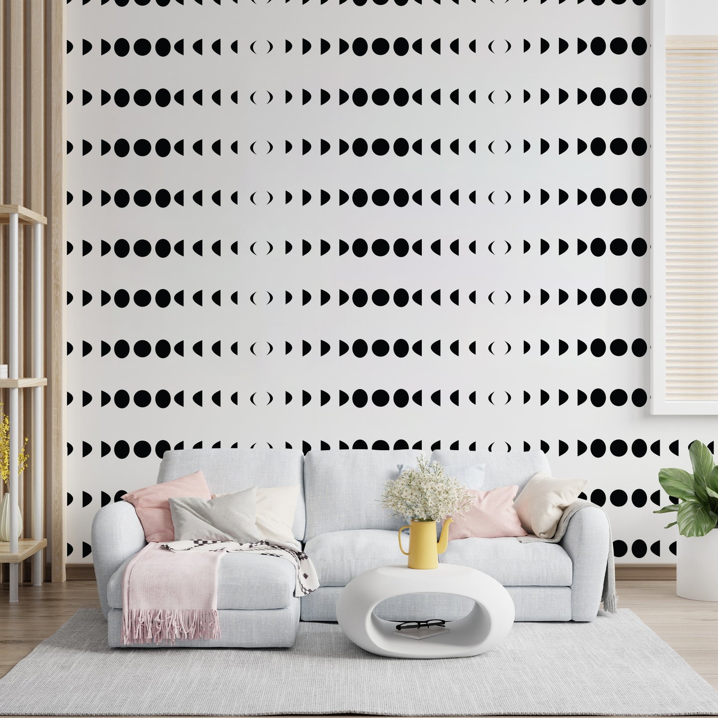 Oreo Moon Phases Design Stencil for Wall Painting (KDMD1457)