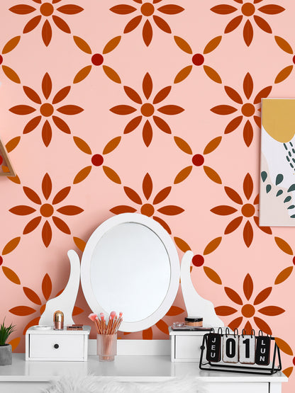 wall painting design stencil